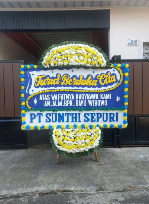 Papan Bunga Duka di Cibeureum Wetan